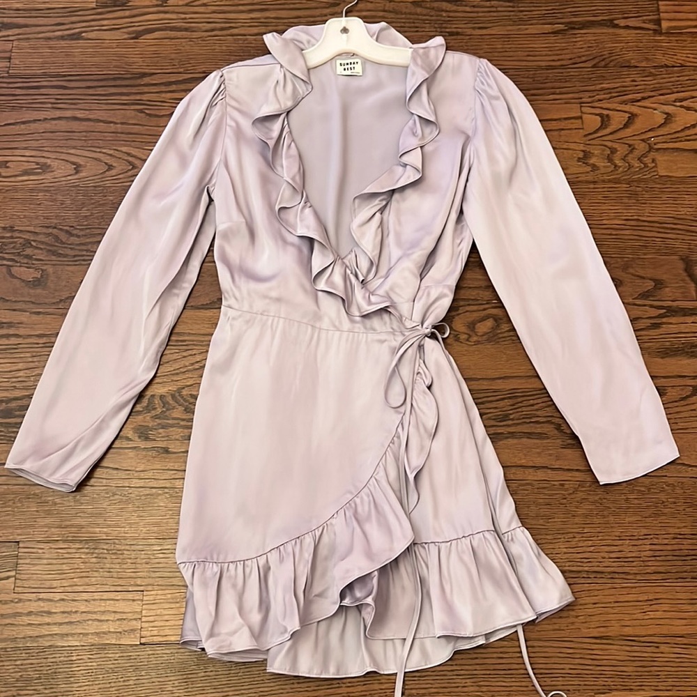 SUNDAY BEST WRAP DRESS.
